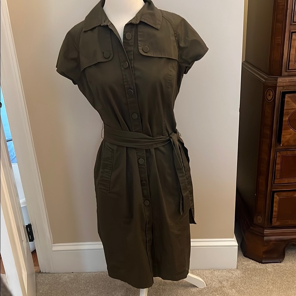 Talbots Classic Olive Dress